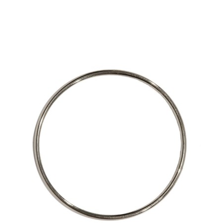 Anello in metallo 12 pz. dm6,5cm Silver